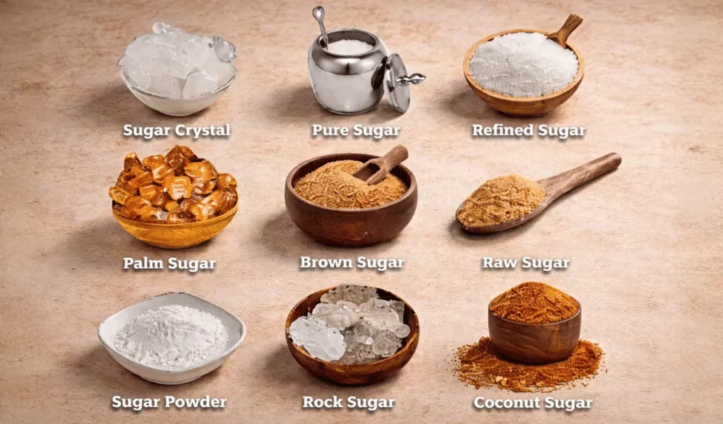 Bukan Sekadar Manis: Cara Memilih Jenis Gula yang Tepat untuk Setiap Masakan nine type sugar